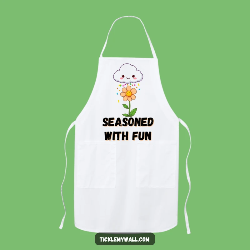 Funny Cloud Sprinkle Flower Apron: Bake with Joy and Color Gift