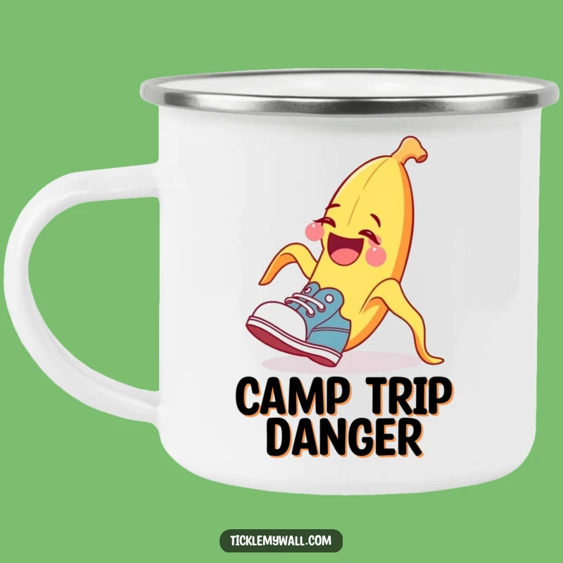 Adventure Funny Banana Peel Mug - Comedic Slip Outdoor Gift