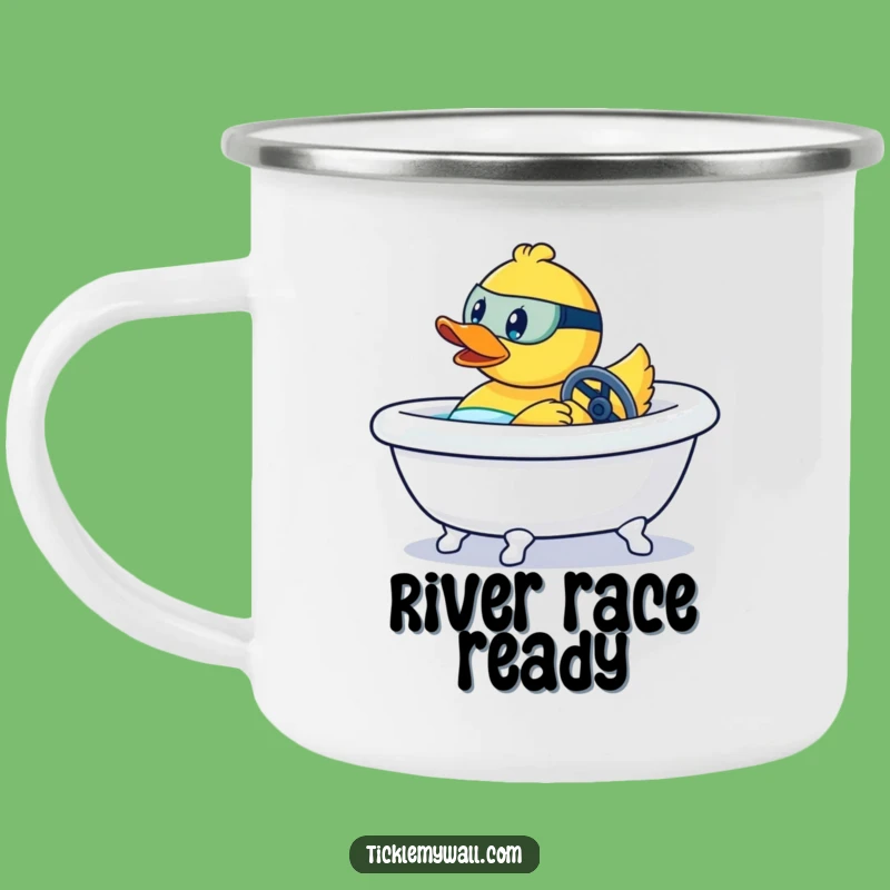Funny Rubber Duck Camping Mug Gift - Adventure Speed & Quacky Brews!