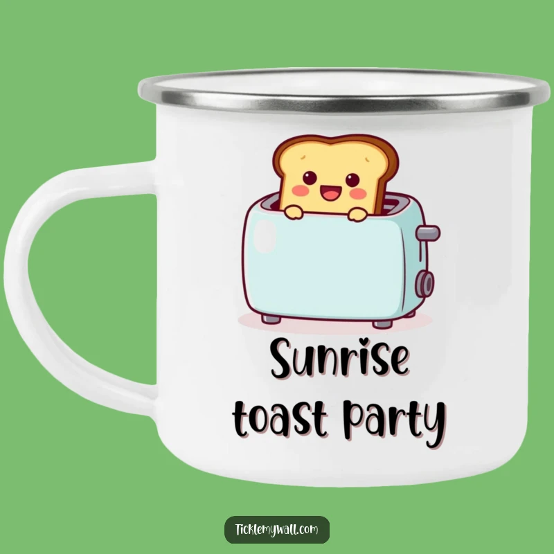 Funny Toast Camping Mug: Celebrate Mornings Outdoors with a Pop!