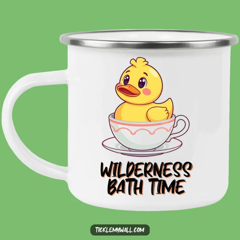 Funny Rubber Ducky Camping Mug: Surprise Adventure Brew, Hilarious Outdoor Gift