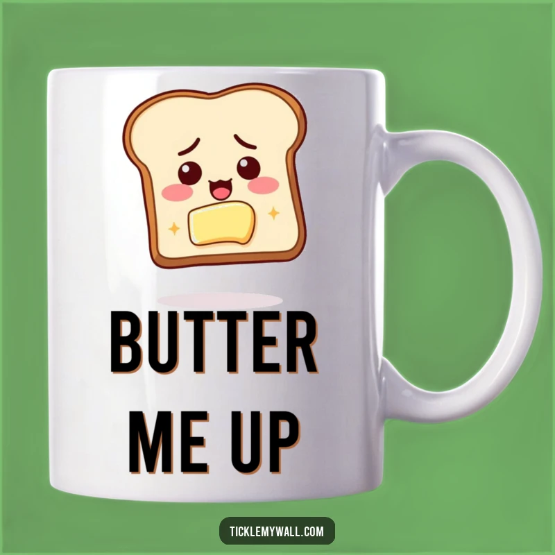 Funny Toast Butter Goal Mug: Determined Breakfast Quest for Your Morning Gift