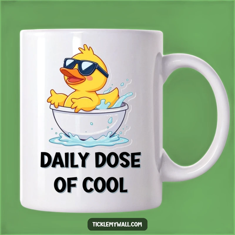 Funny Sunglasses Duck Splash Mug: A Hilarious Bath Time Gift for Fun
