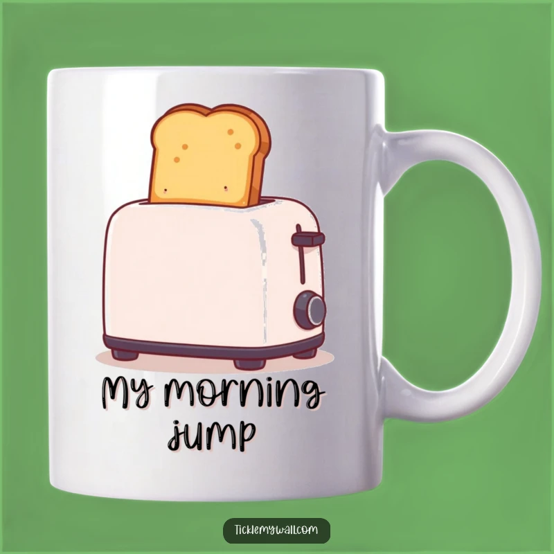 Funny Exploding Toast Mug: Toaster Mishap, Perfect Funny Gift!