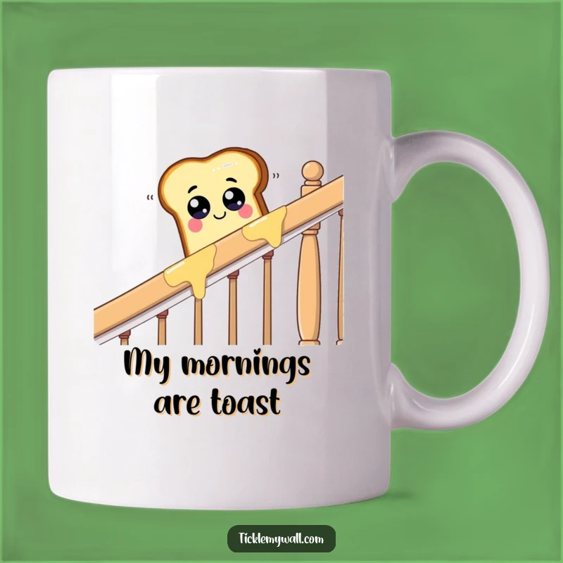 Funny Googly Eyed Toast Mug: Hilarious Breakfast Drama Gift