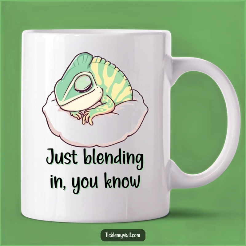 Funny Snoring Chameleon Pillow Mug: The Ultimate Comfy Nap Gift for Sleepyheads