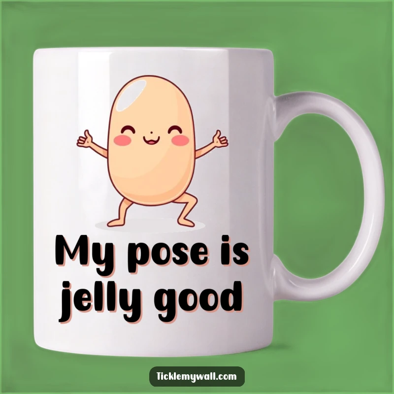 Funny Yoga Jelly Bean Mug A Hilarious Gift for Fitness Fun Lovers