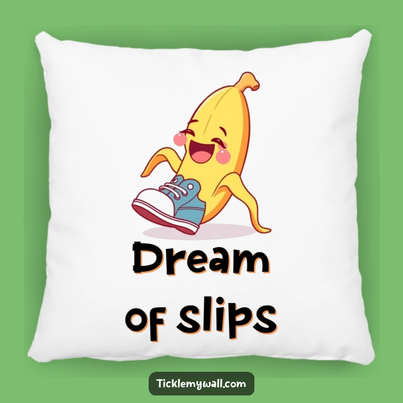 Comfy Funny Banana Peel Pillow - Comedic Slip Accent Gift