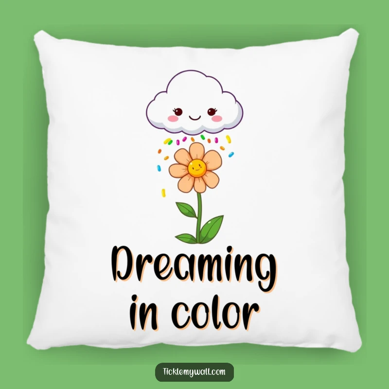 Funny Cloud Sprinkle Flower Pillow: Cozy Comfort with a Happy Twist Gift