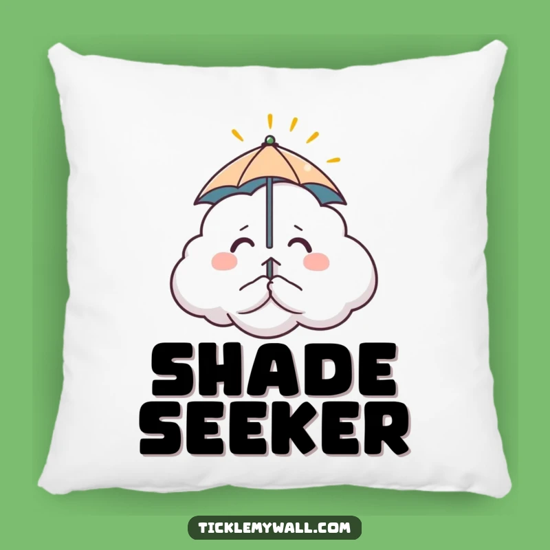 Funny Nervous Cloud Pillow: Cozy Comfort & Adorable Weather Humor