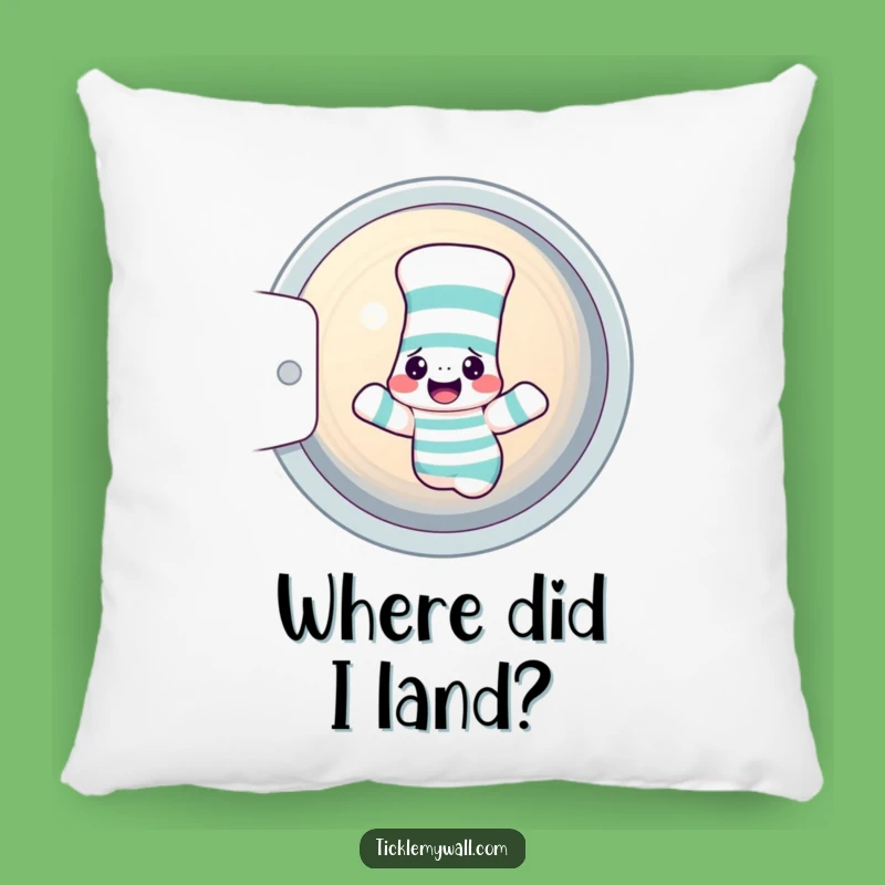 Funny Confused Sock Dryer Pillow - Snuggle Up with Laundry Day Laughs!