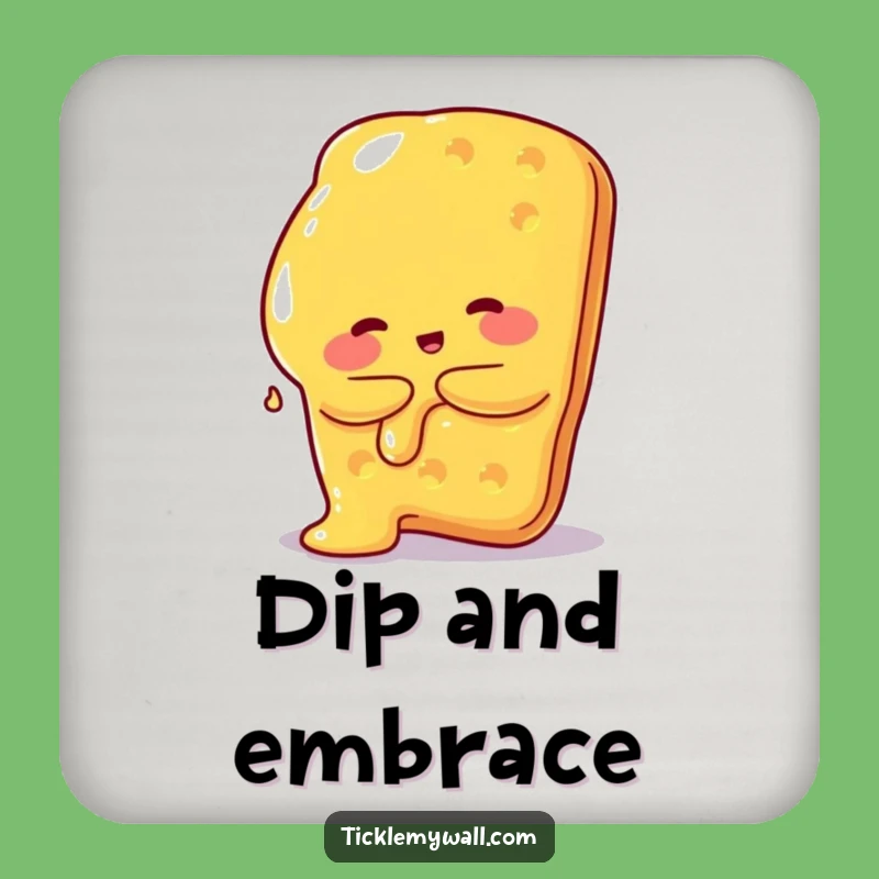 Funny Cheese Cracker Coaster: Protect Surfaces with Cheesy Charm