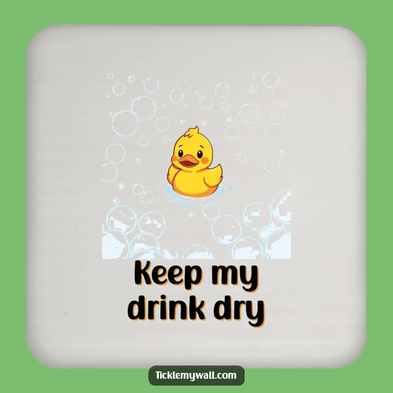 Funny Confused Duck Bubble Maze Coaster: Protect Surfaces with Humor!