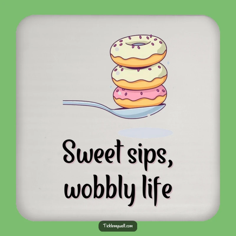 Funny Donut Stack Coaster: Protect Surfaces with Hilarious Dessert Charm