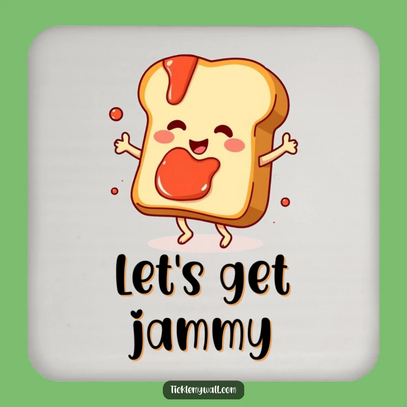 Funny Dancing Toast Coasters, Protect Surfaces Jam Fun, Set of Whimsical Gifts