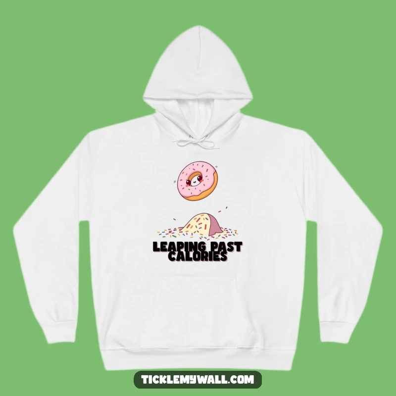 Cozy Funny Donut Obstacle Hoodie - Stay Warm While Conquering Sprinkles!