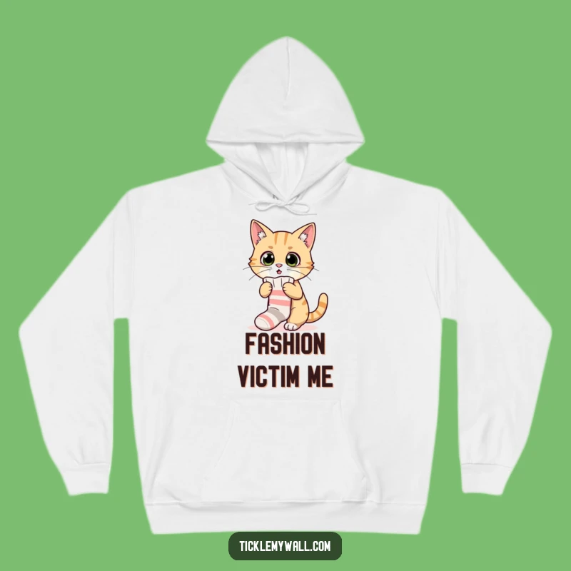 Cozy Funny Surprised Cat Sock Hoodie: Wrap Up in Feline Funnies