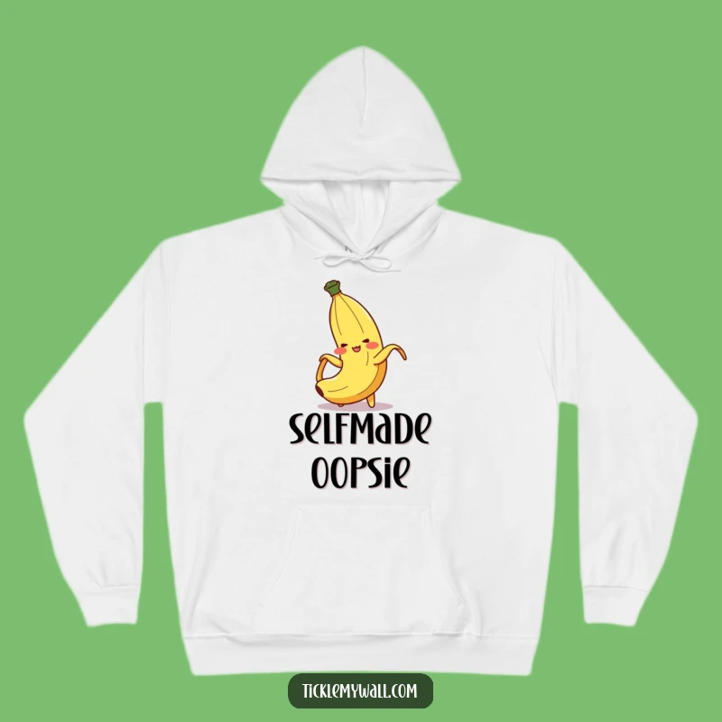 Funny Banana Peel Slip Hoodie Stay Warm & Laughing