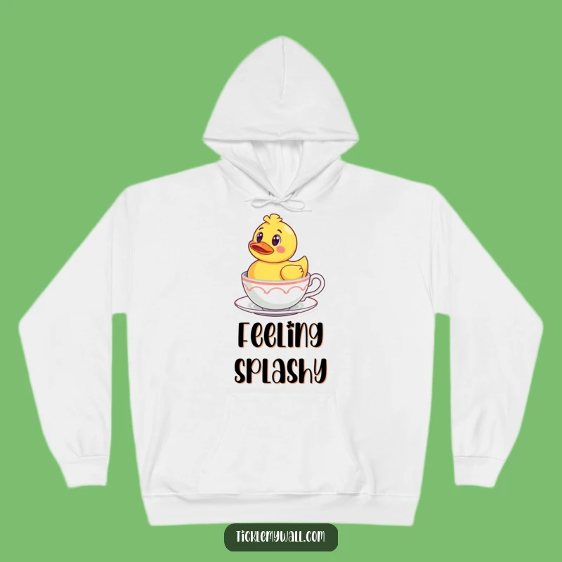Funny Rubber Ducky Teacup Hoodie: Cozy Surprise Design, Warm and Funny Gift