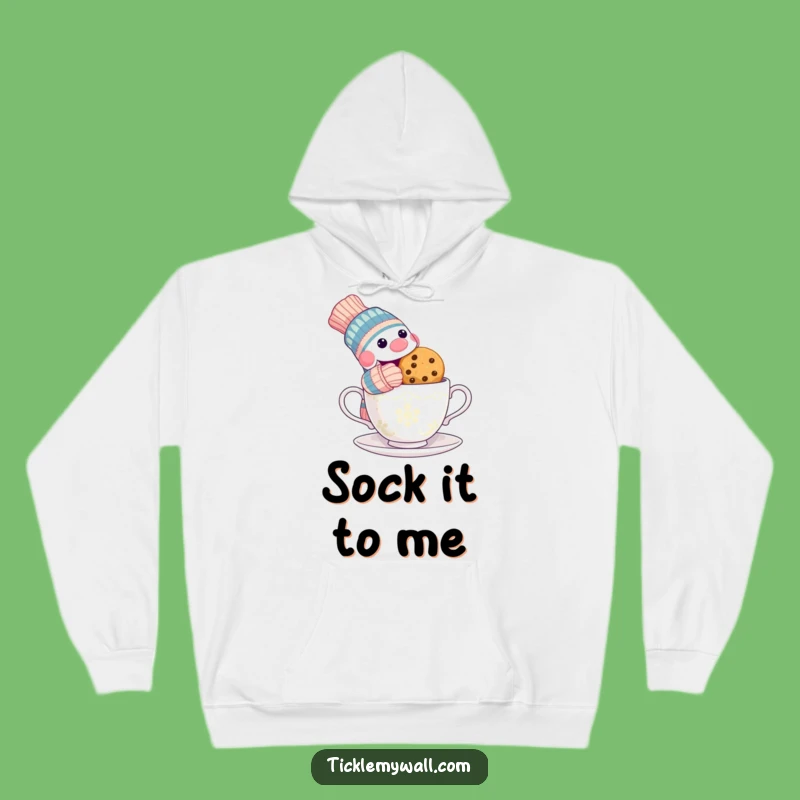Funny Sock Puppet Cookie Hoodie - Cozy & Hilarious Kitchen Shenanigans