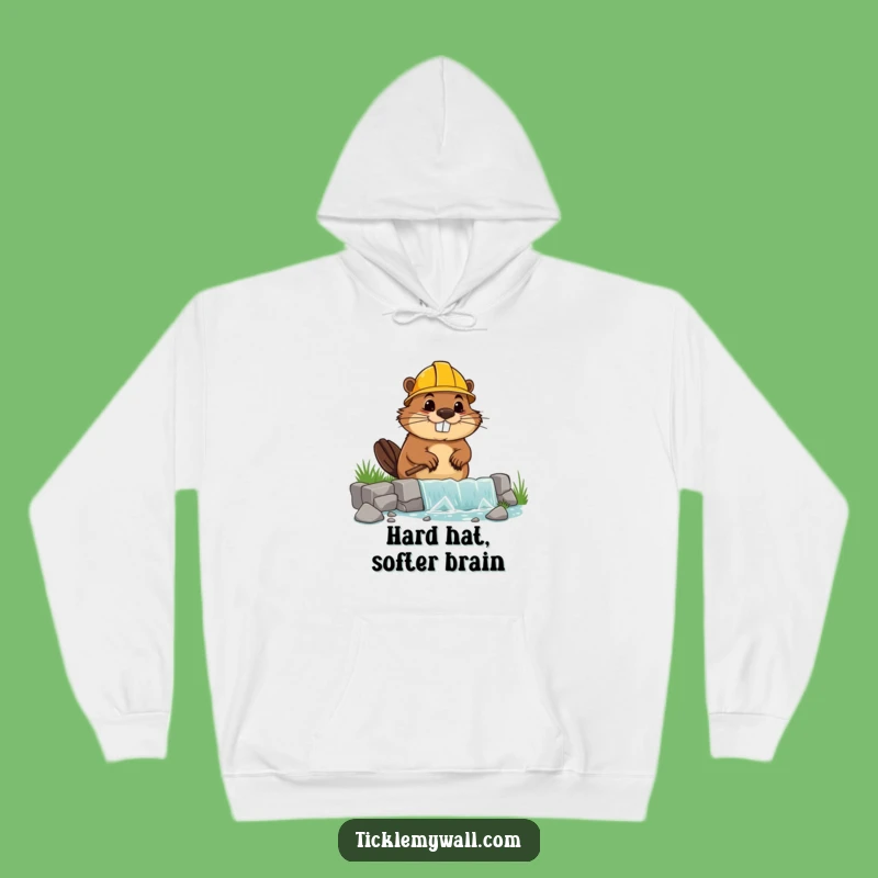 Cozy Funny Beaver Builder Hoodie - Warm Up with a Wobbly Gift!