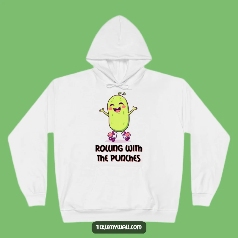 Funny Laughing Pickle Roller Skate Hoodie: Cozy and Hilarious!