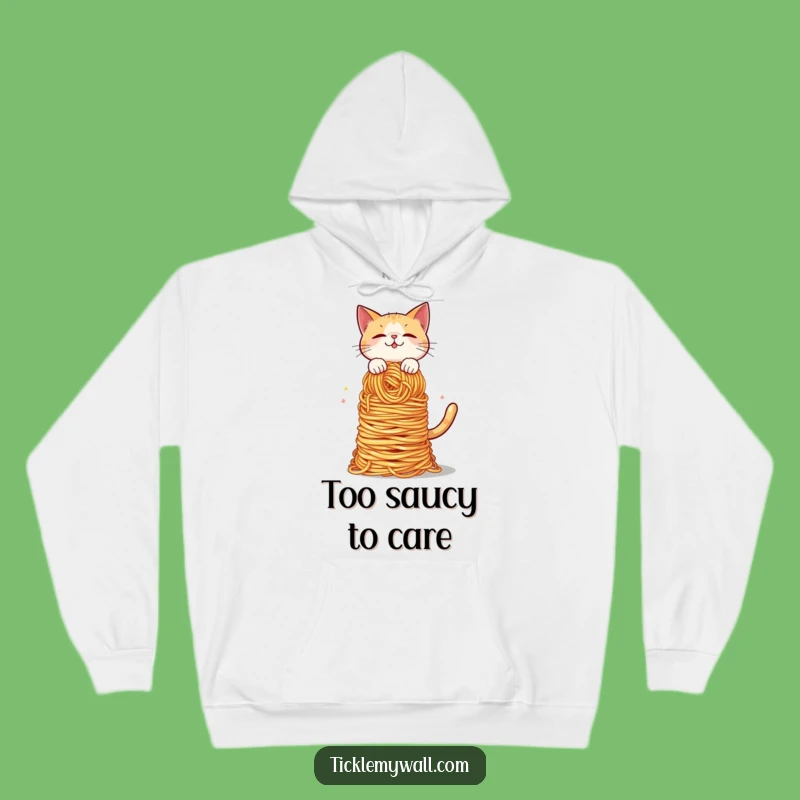 Funny Cat Spaghetti Balance Hoodie: Cozy and Hilarious Winter Warmer!