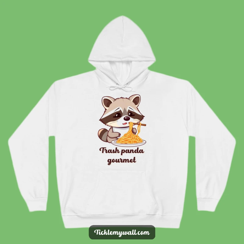 Funny Raccoon Spaghetti Bib Hoodie: Cozy and Comedic Comfort