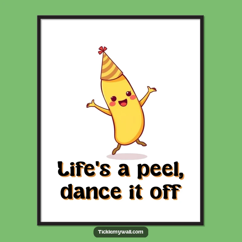 Funny Free Printable Wall Art: Dancing Banana's Epic Fail - Hilarious Downloadable Decor