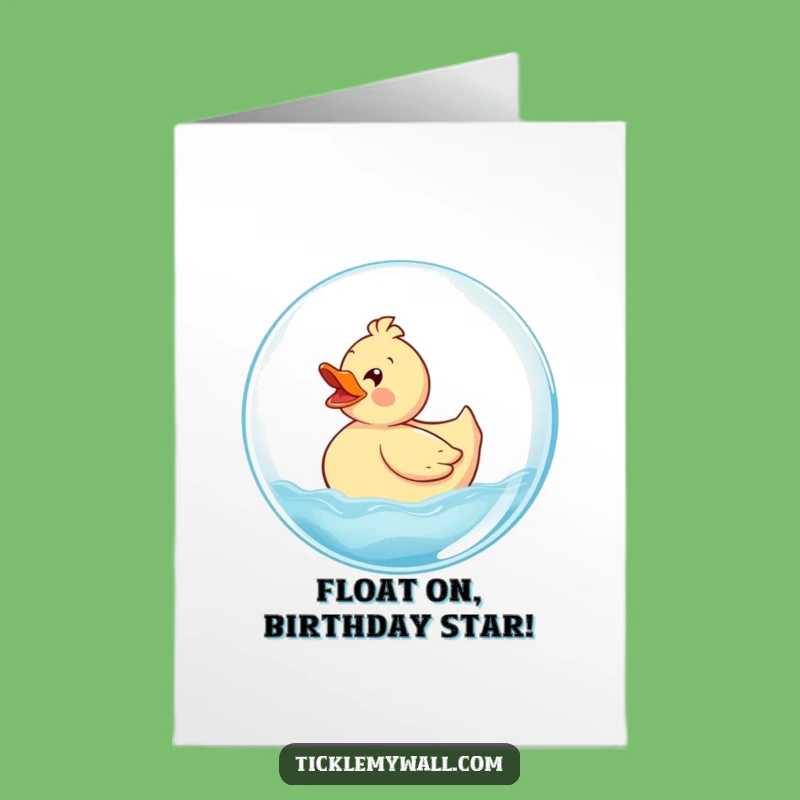 Free Printable Rubber Ducky Bubble Birthday Card - Fun Downloadable Gift for All Ages