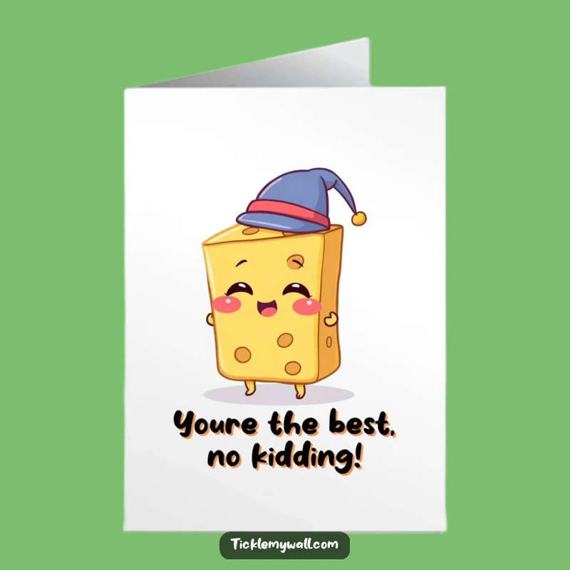 Free Printable Cheesy Hat Thank You Card - Fun Downloadable Gift for Gratitude