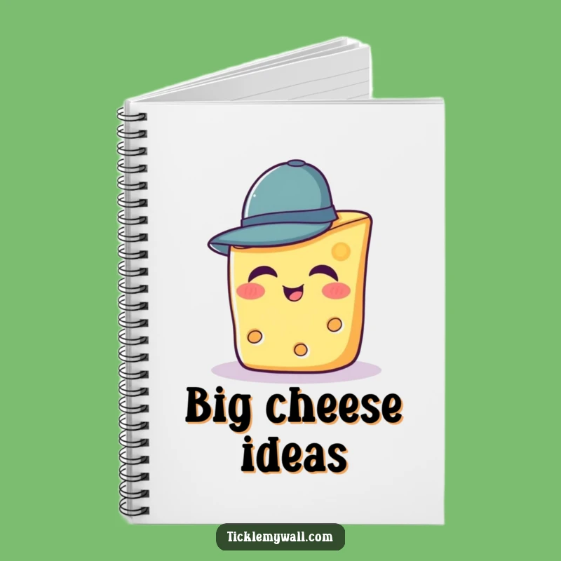 Funny Cheese Hat Notebook: Giggling Wedge's Diary, Ideal Funny Gift