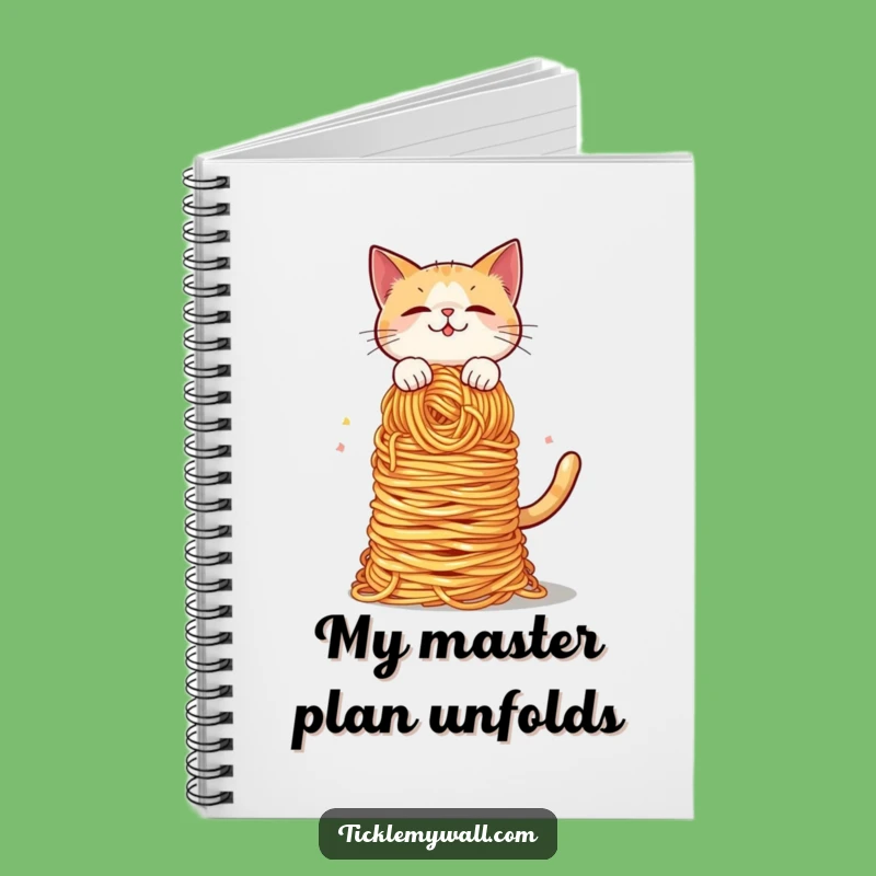 Funny Cat Spaghetti Balance Notebook: Jot Down Funny Ideas!