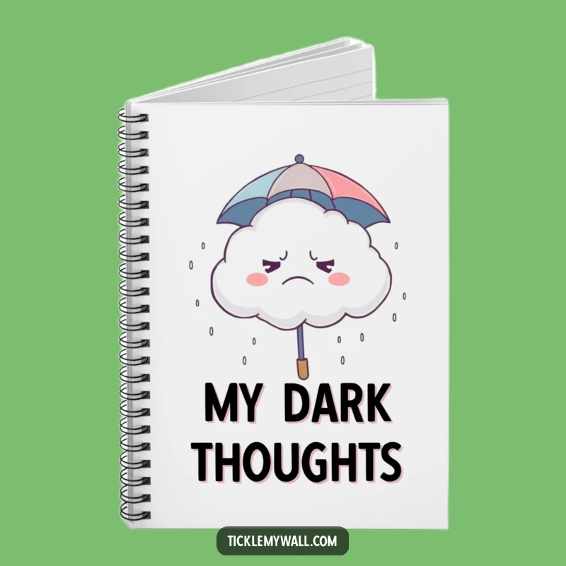 Funny Grumpy Cloud Giggle Notebook: Jot Down Ideas with Rainy Day Charm