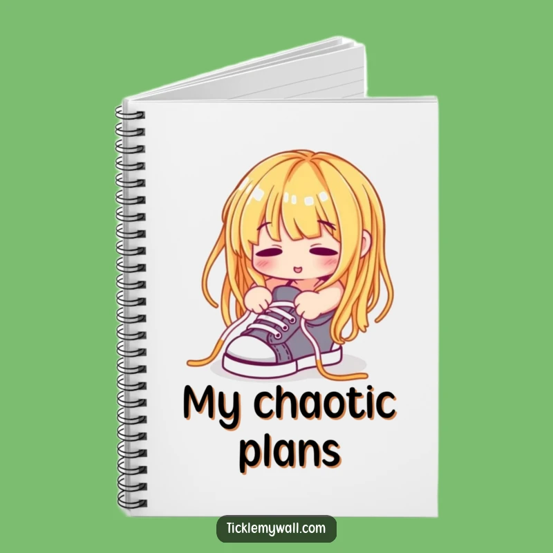 Funny Spaghetti Shoelace Notebook: Jot Down Ideas with Comical Charm