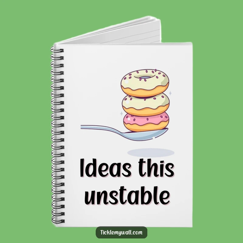 Funny Donut Stack Notebook: Jot Down Ideas with Hilarious Dessert Flair