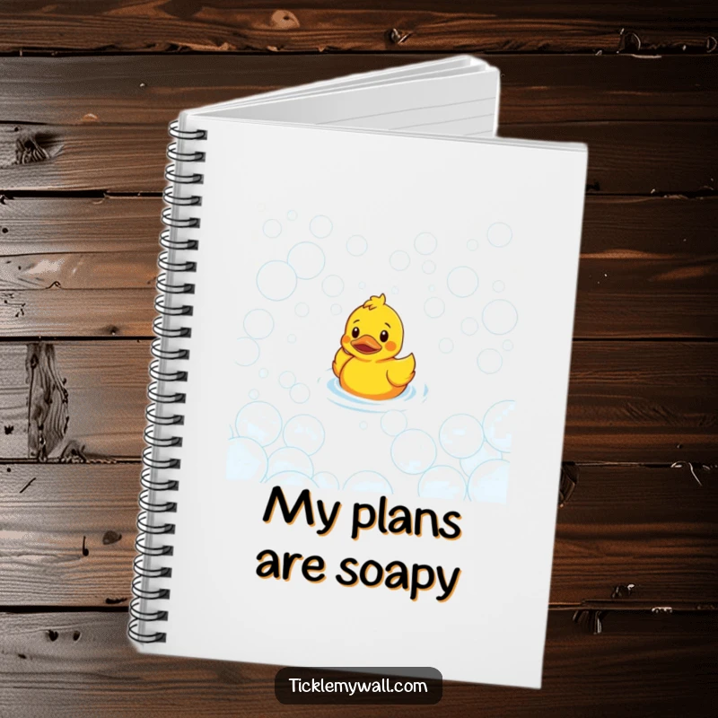 Funny Confused Duck Bubble Maze Notebook: Confused duck in bubble maze, perfect for funny notes.