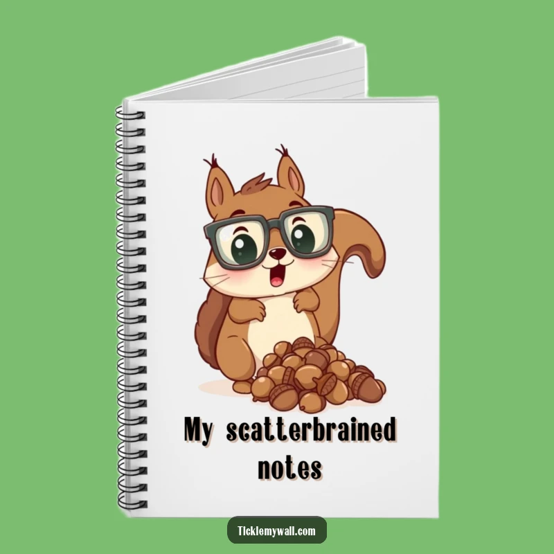 Funny Squirrel Notebook: Surprised Glasses Guy's Journal Gift