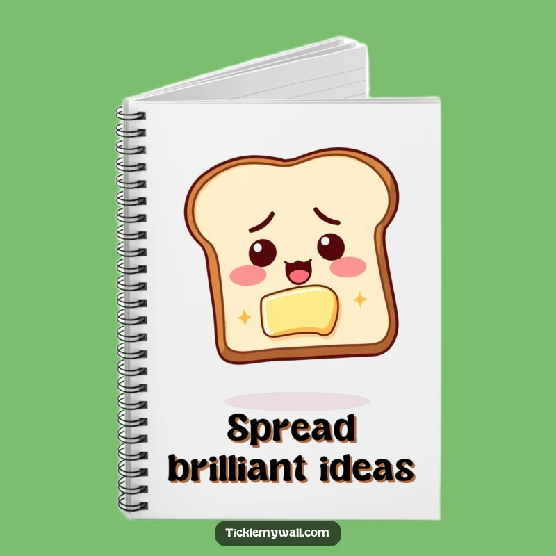 Funny Toast Butter Goal Notebook: Jot Down Your Breakfast Plans