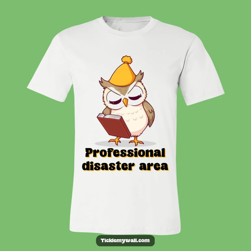 Funny Clumsy Owl Tripping T-Shirt - The Perfect Funny Gift for Book Lovers!