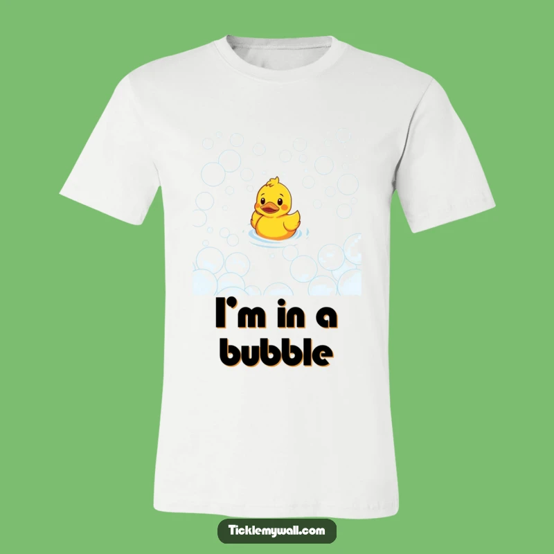 Funny Confused Duck Bubble Maze T-Shirt: Wear Your Puzzlement!