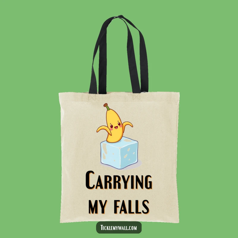 Funny Banana Peel Slip Tote Bag: Carry Your Laughs Around Gift