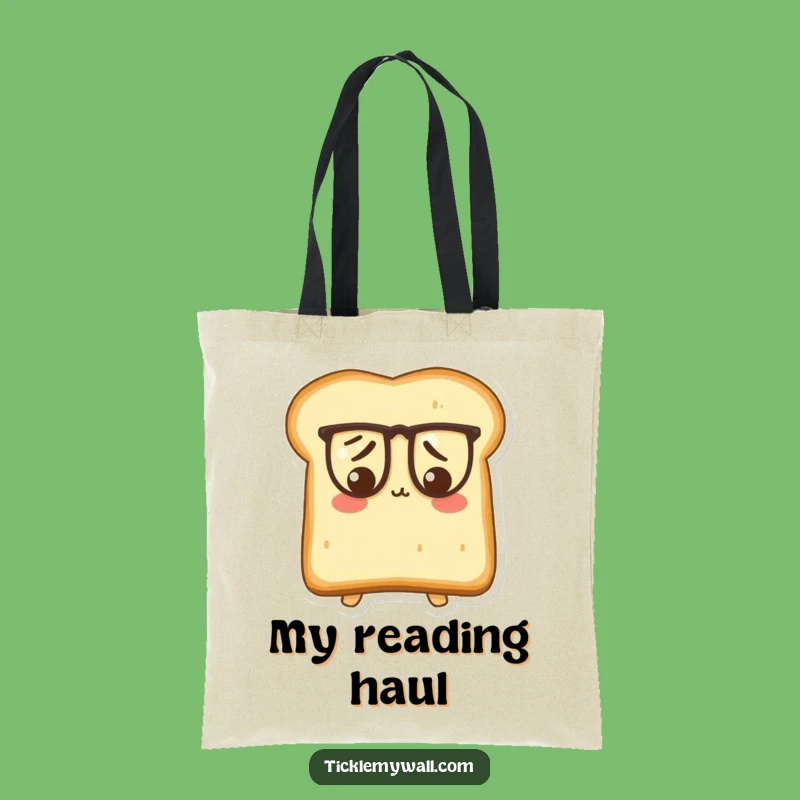 Funny Puzzled Toast Tote Bag: Smart Breakfast Design, Practical and Funny Gift